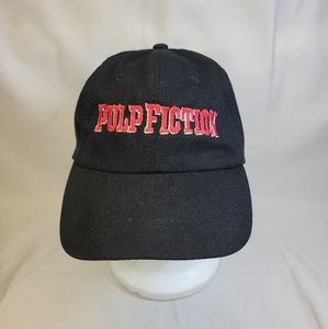 Vintage 1994 Pulp Fiction Strapback Hat RARE! 90s Black Cap